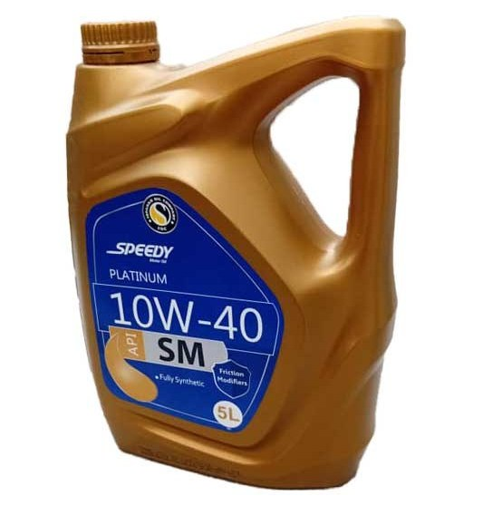 روغن موتور اسپیدی مدل پلاتینیوم ۱۰W40 SM حجم ۵ لیتر