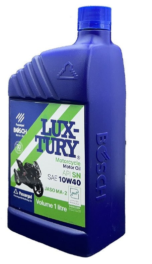 روغن موتور سیکلت بوش مدل لاکچری 10W40 SN حجم یک لیتر