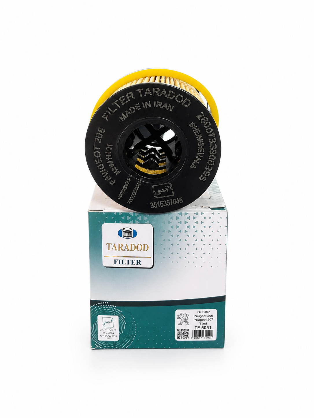 فیلتر روغن تردد 206 ،207 و پژو پارس TU5 و رانا