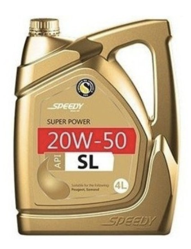 روغن موتور اسپیدی مدل سوپر پاور ۲۰W-50 حجم ۴ لیتر API SL