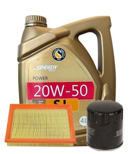 روغن موتور اسپیدی پاور ۲۰W50 مدل همراه با فیلتر روغن و فیلتر هوا