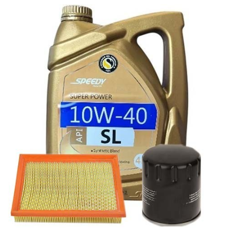 روغن موتور اسپیدی ۴ لیتری SL 10W40 با فیلتر روغن و فیلتر هوا