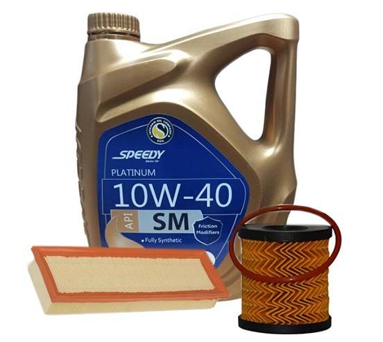 پکیج روغن موتور 207/رانا/206تیپ 5/پارس تیو5/پلاتینیوم سپاهان 10w40smتمام سنتیک 4لیتری