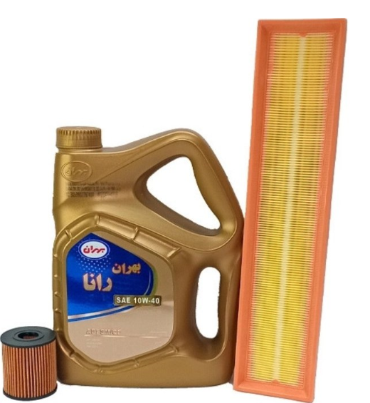 پکیج  روغن موتور 207/رانا/پارس تیو5و206تیپ5/بهران رانا10w40sm/فیلتر هوا روغن استاندارد
