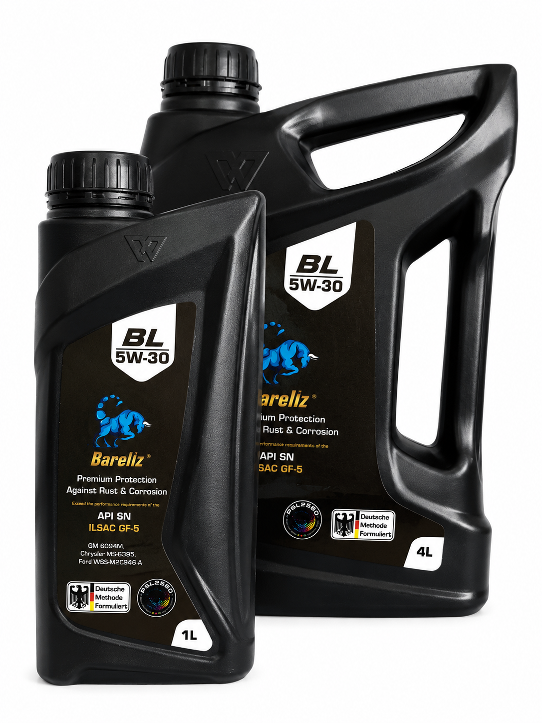 روغن موتور بارلیز Bareliz مدل BZ-1 5W-30 SN چهار لیتری ویک لیتری