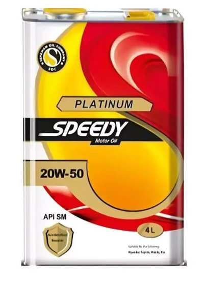 روغن موتور اسپیدی پلاتینیوم ۲۰W50 SM حجم ۴ لیتر