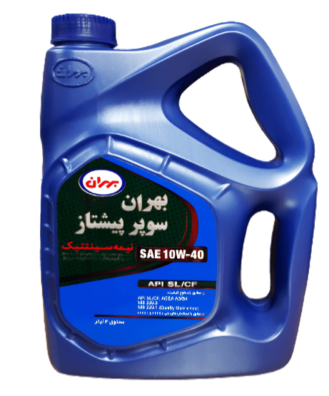 روغن موتور بهران سوپر پیشتاز ۱۰W40 SL/CF حجم ۴ لیتر