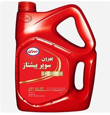 روغن موتور بهران سوپر پیشتاز ۲۰W50 حجم ۴ لیتر SL/CF